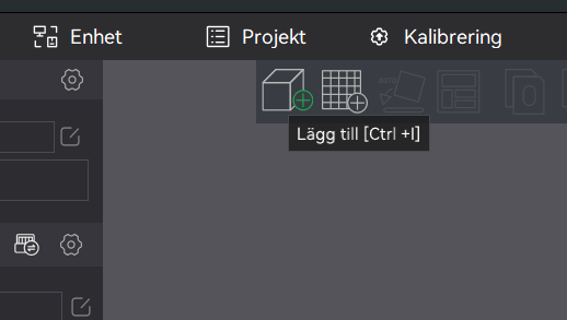 Importknappen ("Lägg till") i Bambustudio